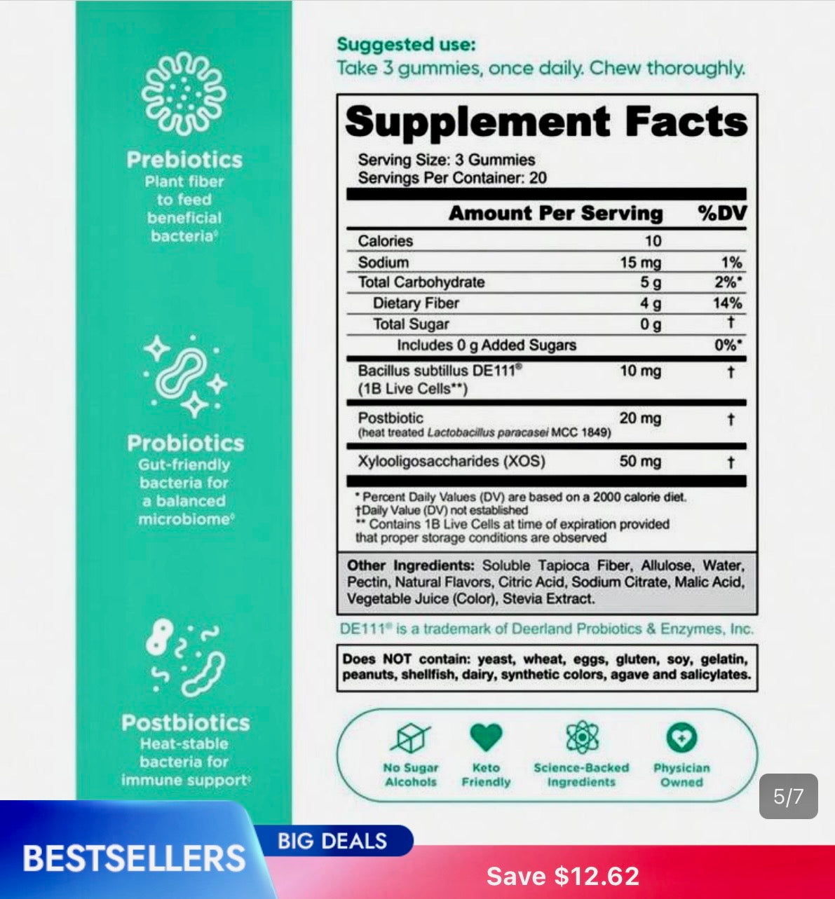 Pre/Post/Probiotics Sugar Free